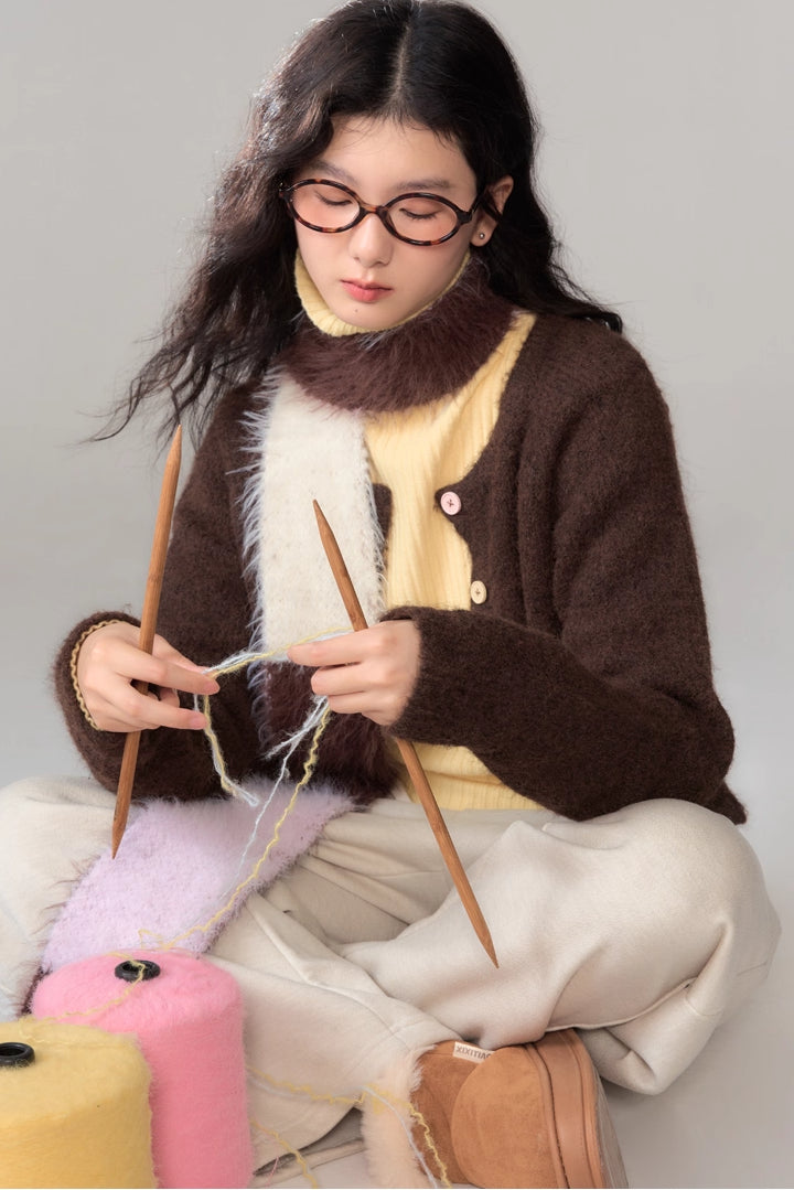 'Pinecone Cocoa' Cardigan