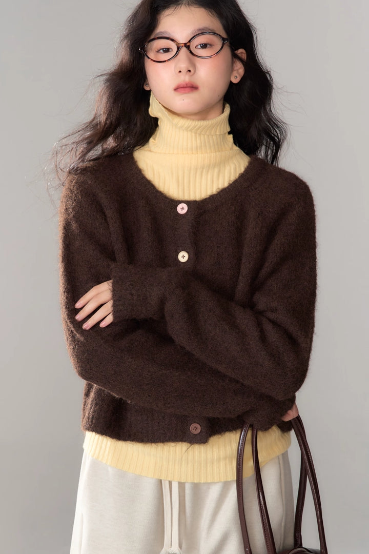 'Pinecone Cocoa' Cardigan