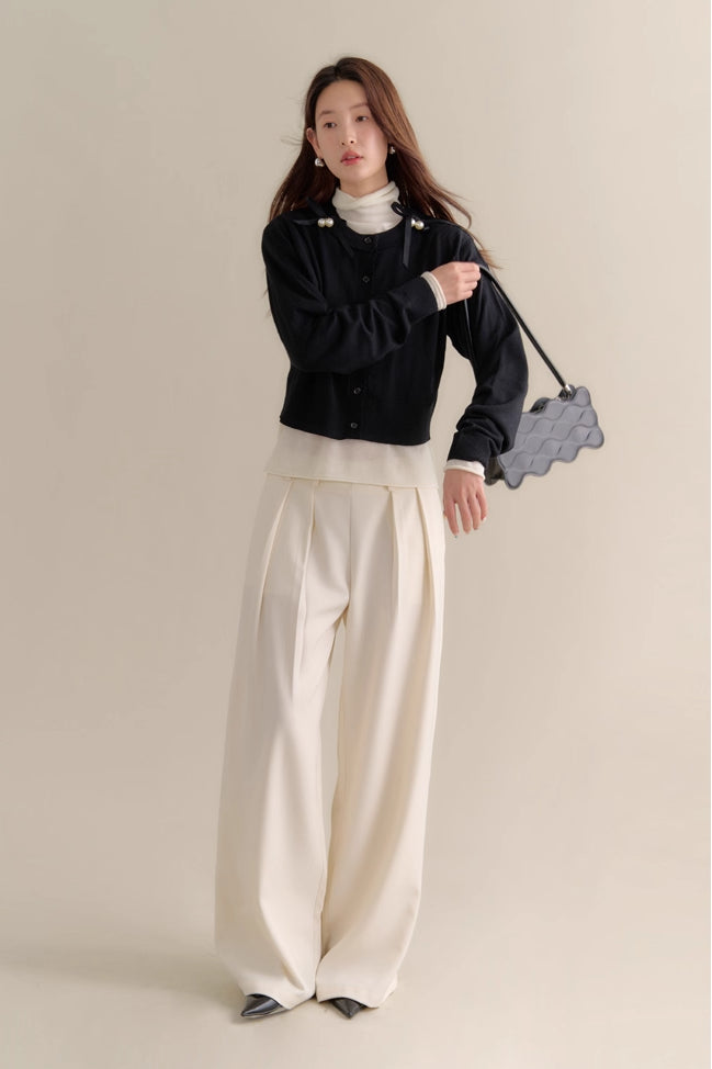'Stranded Pearl' Cardigan