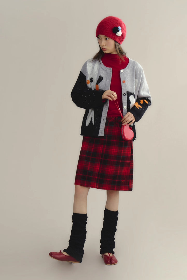 'Flower Heart Kitten' Long-Sleeve Top