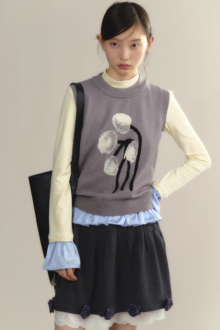'Tulip Cream Puff' Vest