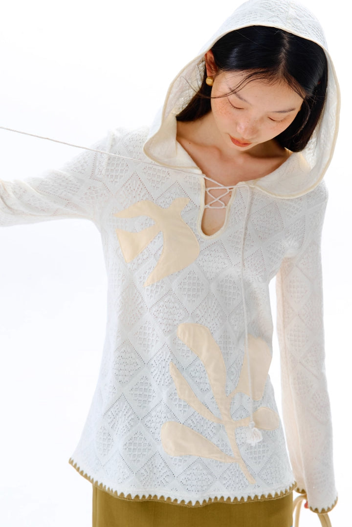 'Wild Bird' Hooded Shirt
