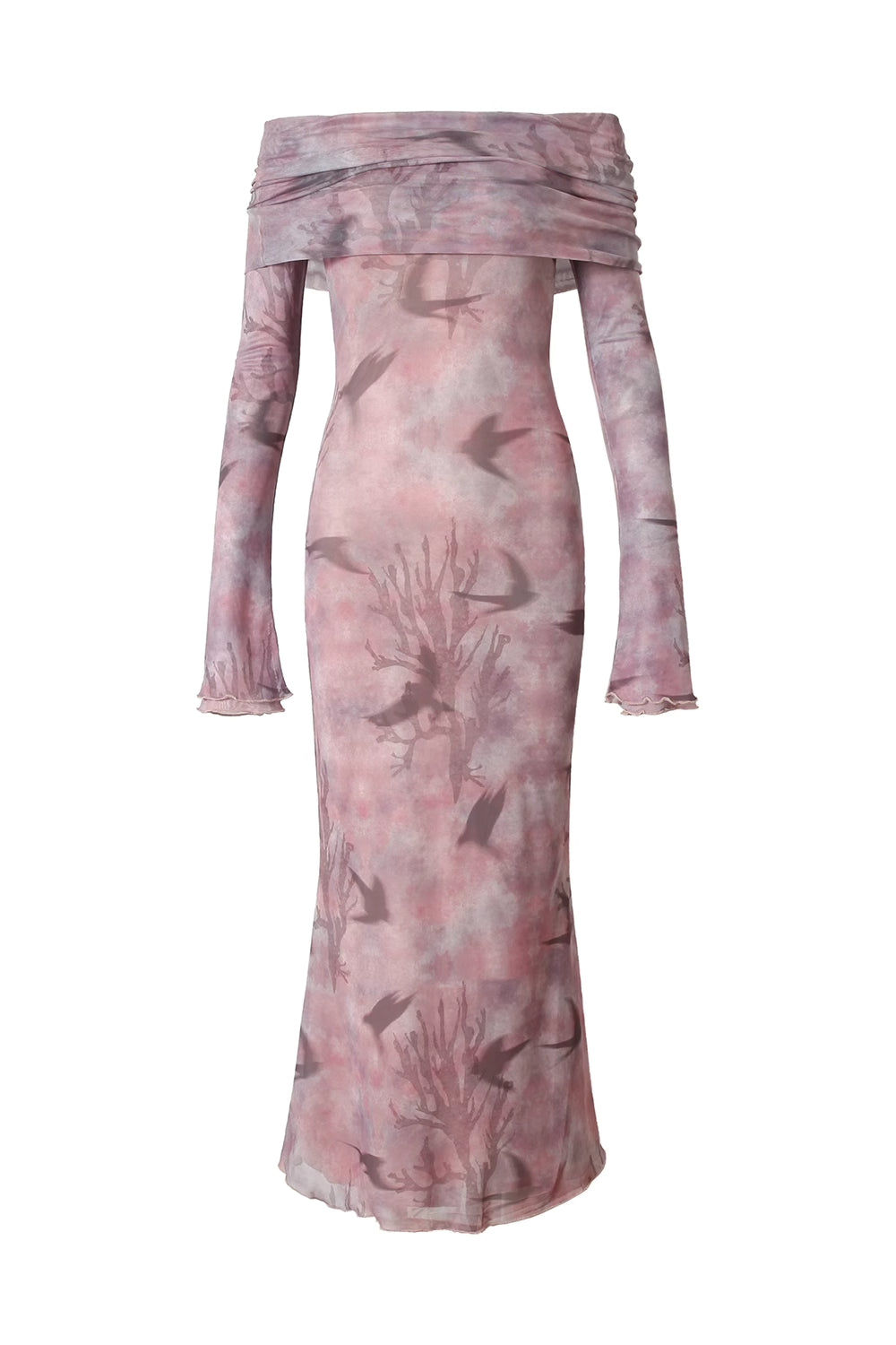 'Coral, Kite, Oriole' Dress