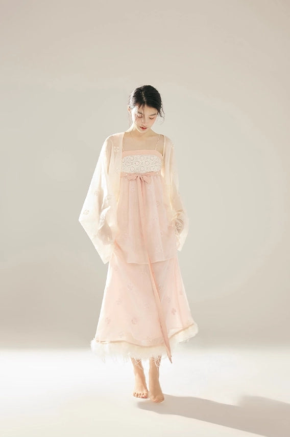 'Red Haze' Sheer Cardigan