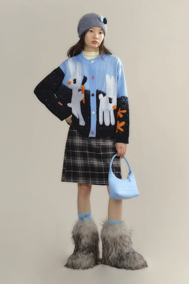 'Flower Heart Kitten' Skirt
