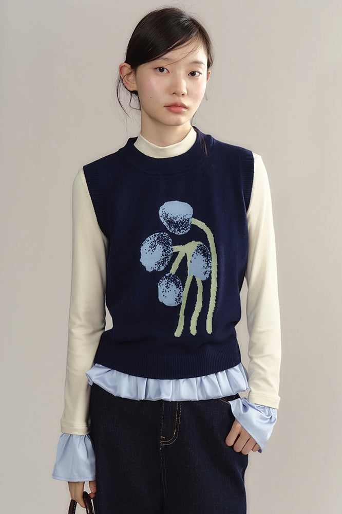 'Tulip Cream Puff' Vest