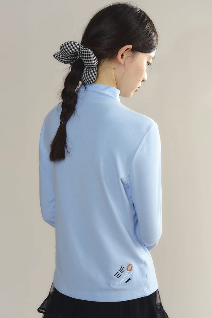 'Flower Heart Kitten' Long-Sleeve Top