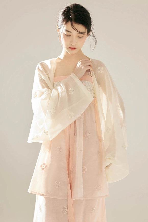 'Red Haze' Sheer Cardigan