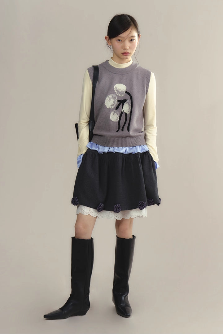 'Tulip Cream Puff' Vest