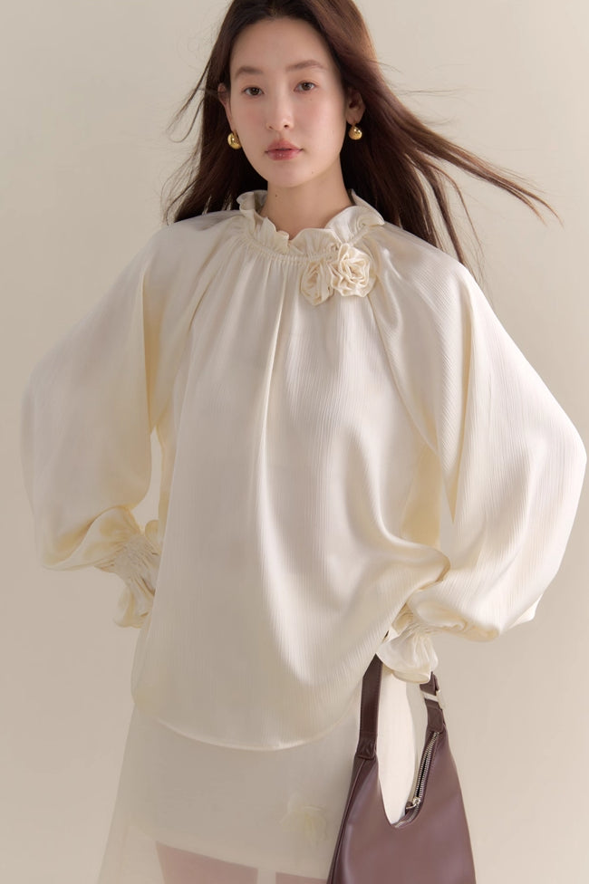 'Rose Story' Long-Sleeve Blouse