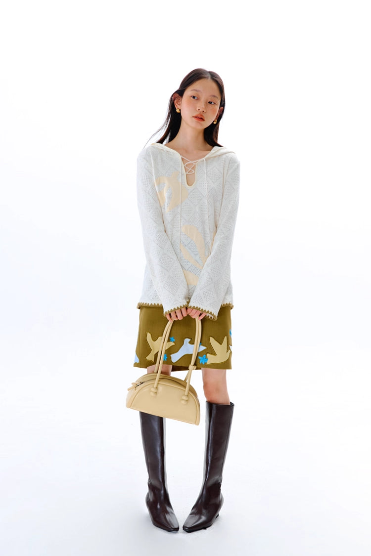 'Wild Bird' Hooded Shirt