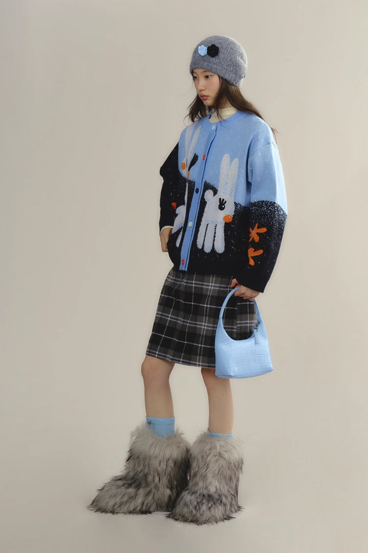 'Flower Heart Kitten' Skirt