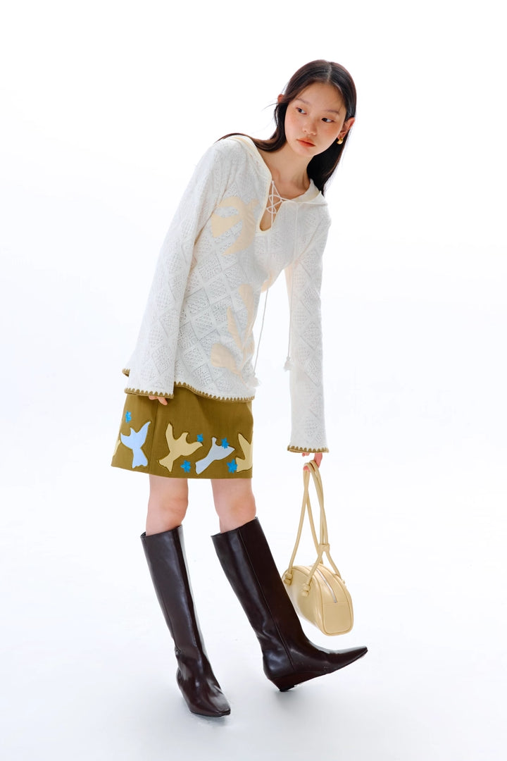 'Wild Bird' Hooded Shirt