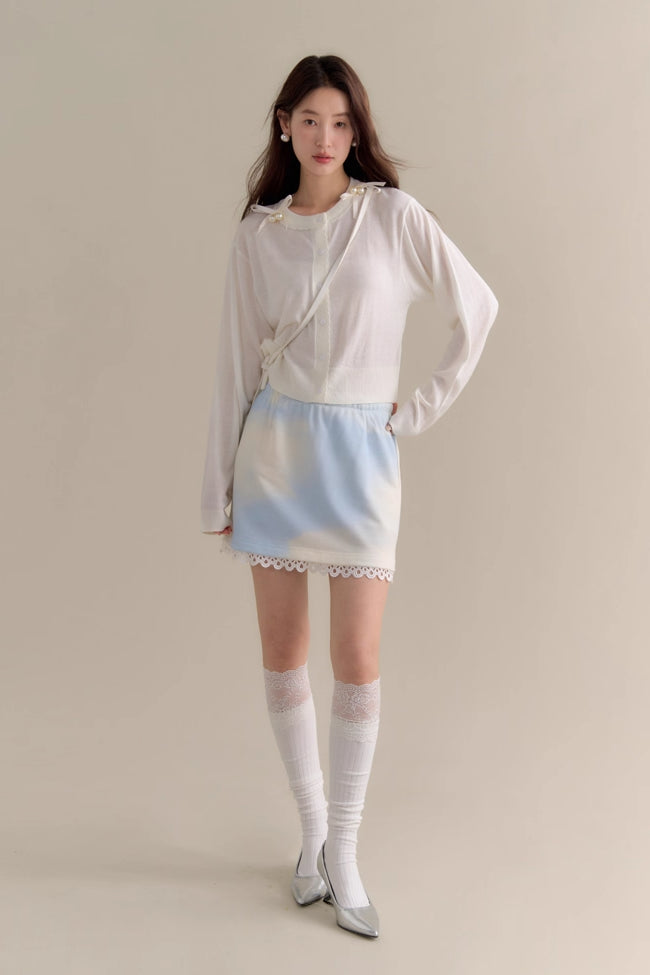 'Stranded Pearl' Cardigan