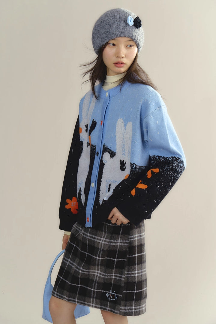 'Flower Heart Kitten' Skirt