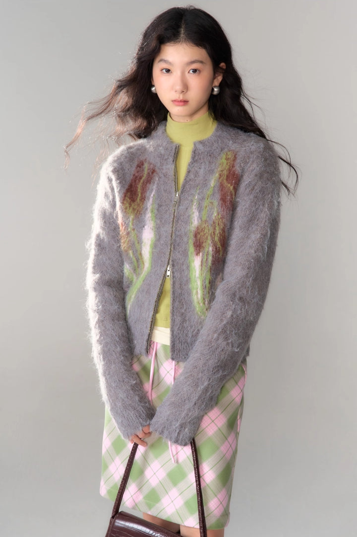 'Tundra Tulip' Zip Cardigan