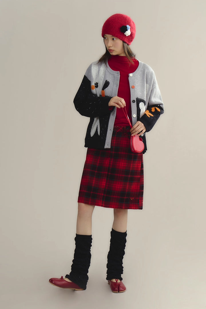 'Flower Heart Kitten' Skirt