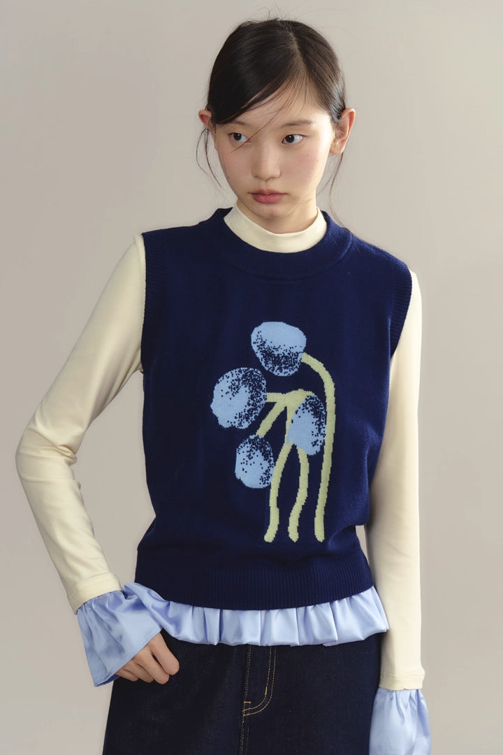 'Tulip Cream Puff' Vest