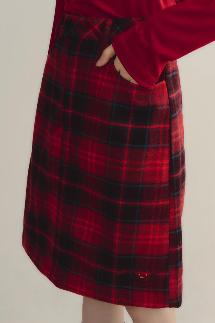 'Flower Heart Kitten' Skirt