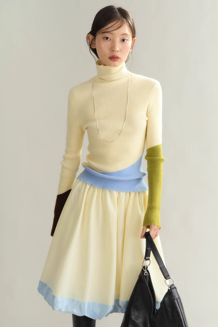'Dailycare' Turtleneck Top