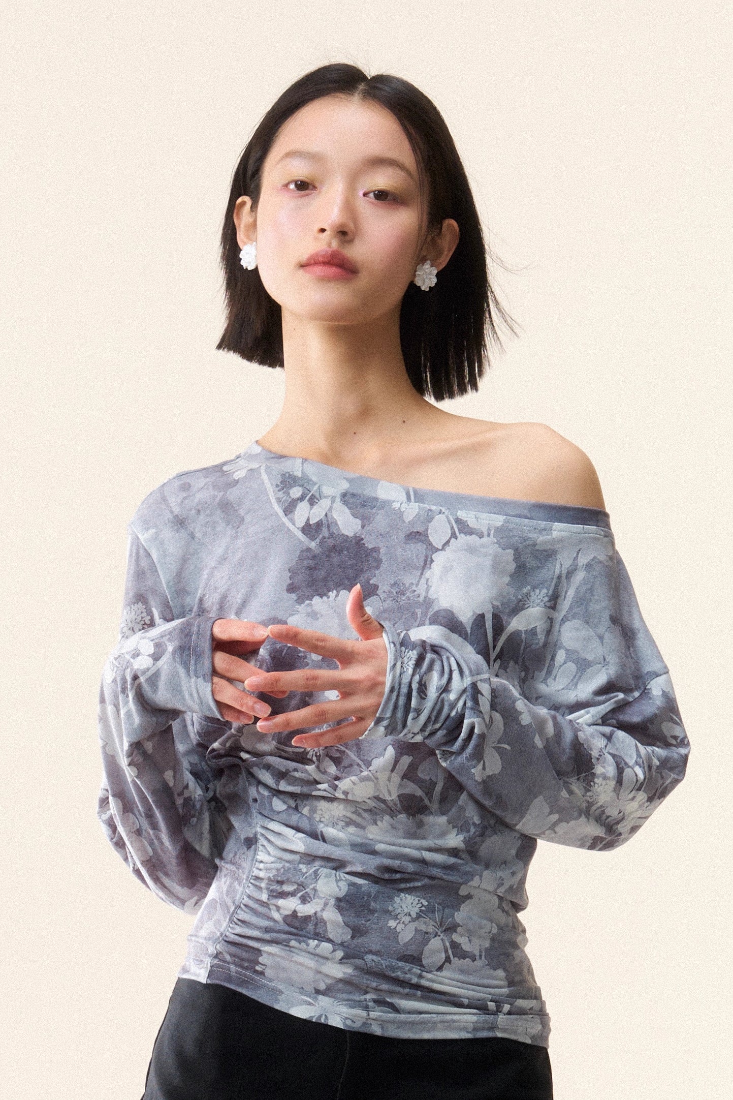'Dwelling in White, Contemplating Ink' Top