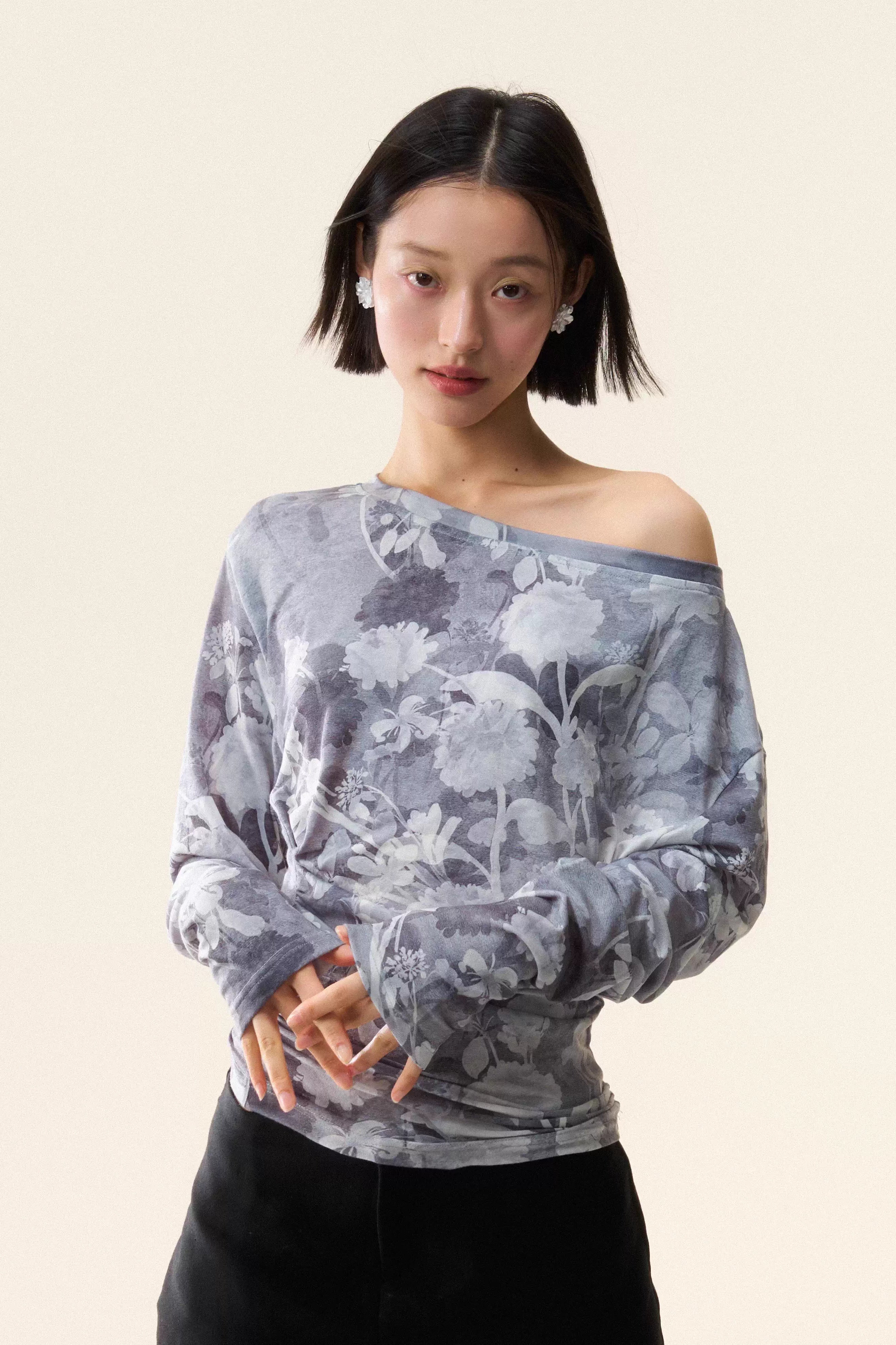 'Dwelling in White, Contemplating Ink' Top