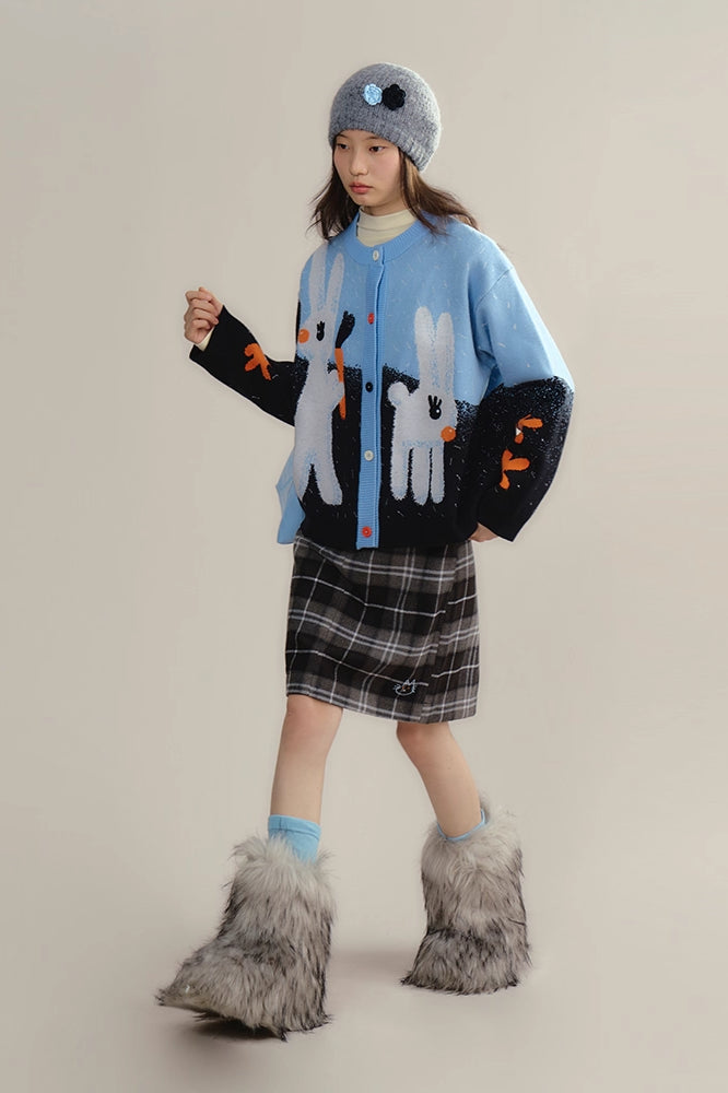 'Flower Heart Kitten' Skirt