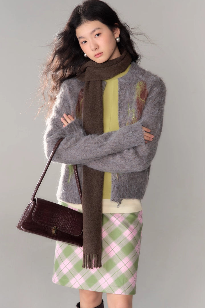 'Tundra Tulip' Zip Cardigan
