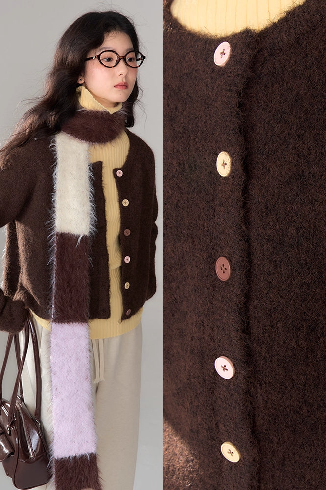 'Pinecone Cocoa' Cardigan