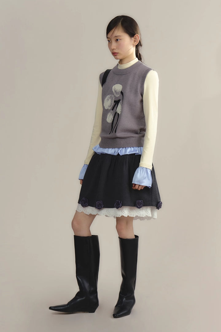 'Tulip Cream Puff' Vest