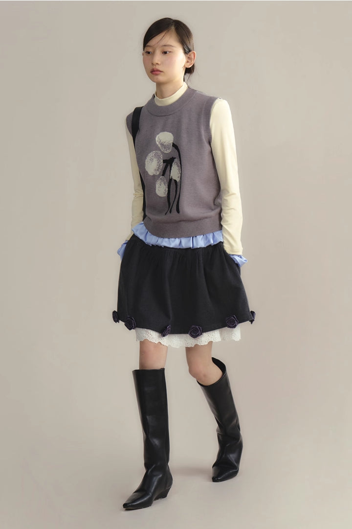 'Tulip Cream Puff' Vest