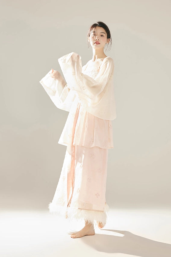 'Red Haze' Sheer Cardigan