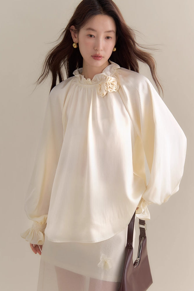 'Rose Story' Long-Sleeve Blouse