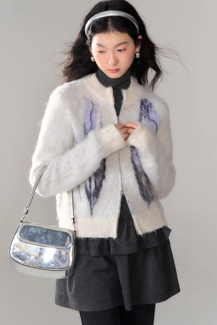'Tundra Tulip' Zip Cardigan